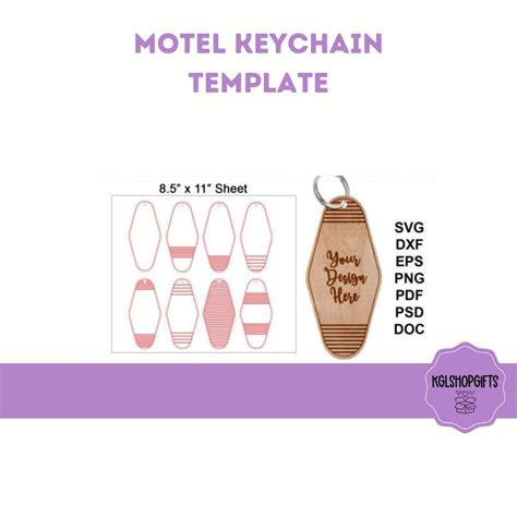 Motel Keychain Template